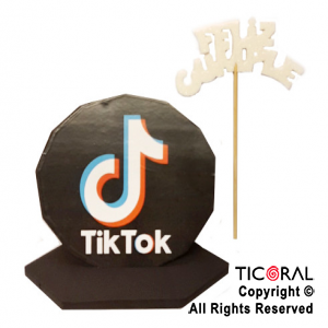 ADORNO TIK TOK GOMA EVA FELIZ CUMPLEA?OS X 1